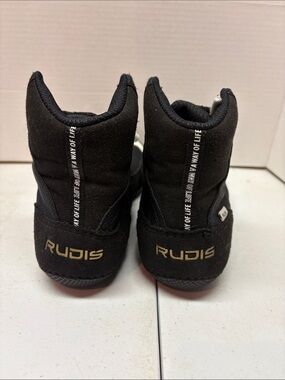 Rudis Men's Black High-Top Athletic Wrestling Shoes